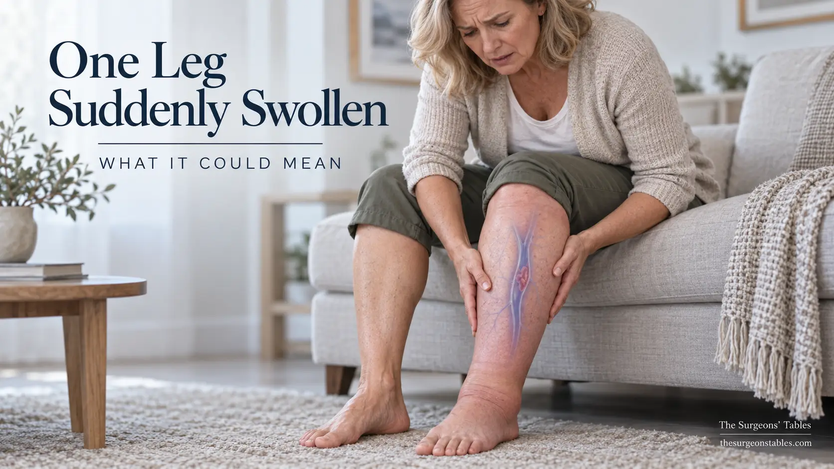 One Leg Suddenly Swollen: When Is It a Blood Clot – and When Is It Something Else?